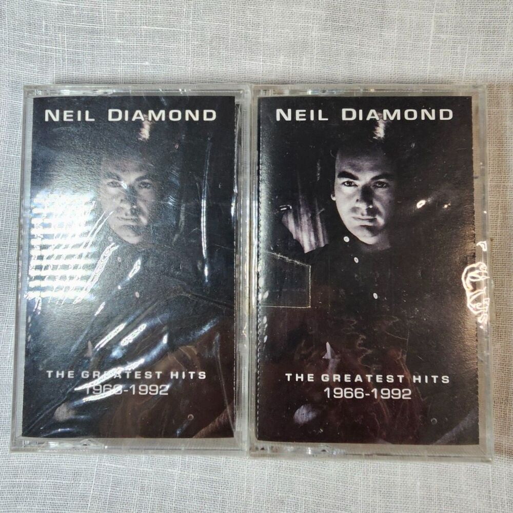 Neil Diamond The Greatest Hits 1966 to 1992 on 2 NEW Sealed Cassette Tapes